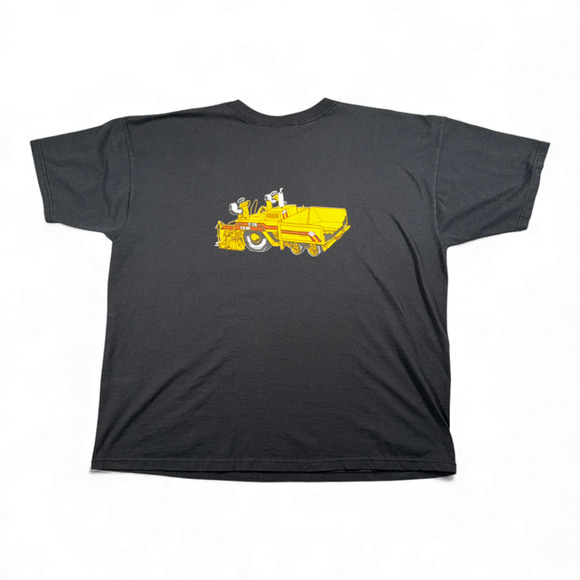 Vintage Blaw Knox Shirt Adult 2XL Black Paver Construction Road Work PF 3200 Y2K - Picture 1 of 8